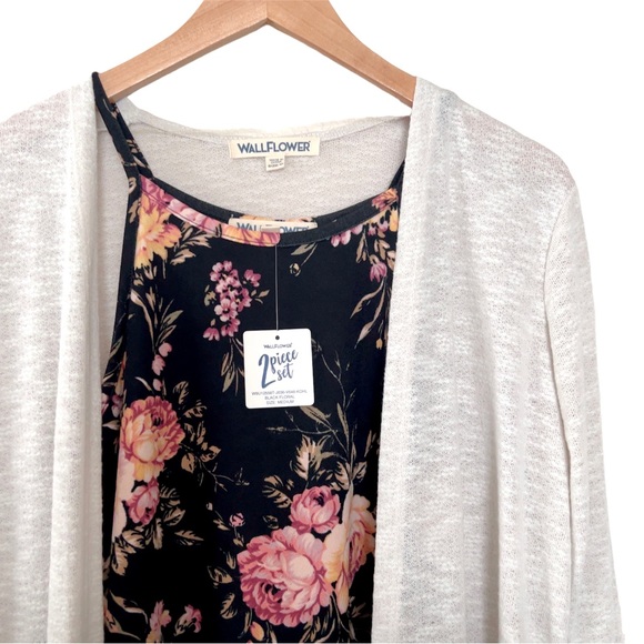 Wallflower Dress Cardigan 2pc Set - Picture 2 of 6